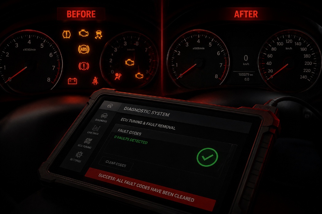 DTC off rimozione errori centralina diagnosi auto
