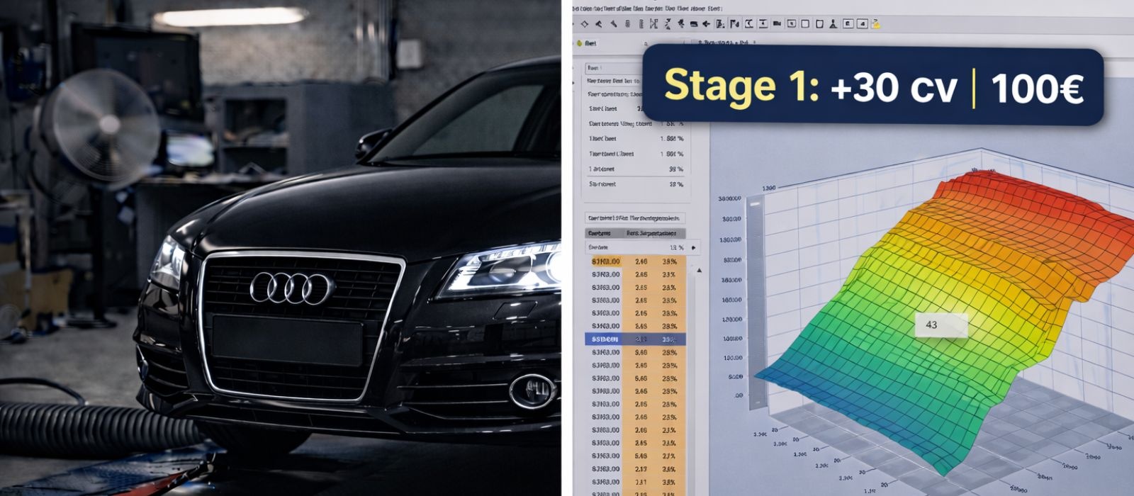 Rimappatura Audi A3: Elaborazione Centralina Online