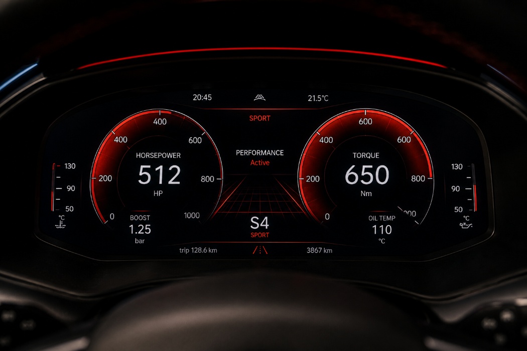 Sport display bmw visualizzazione potenza e coppia